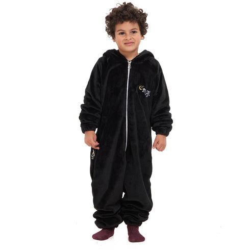 Snuggs Kids Blanket Onesie Black هلال رمضان